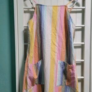 Billabong Pastel Pink and Yellow Sundress Size Medium